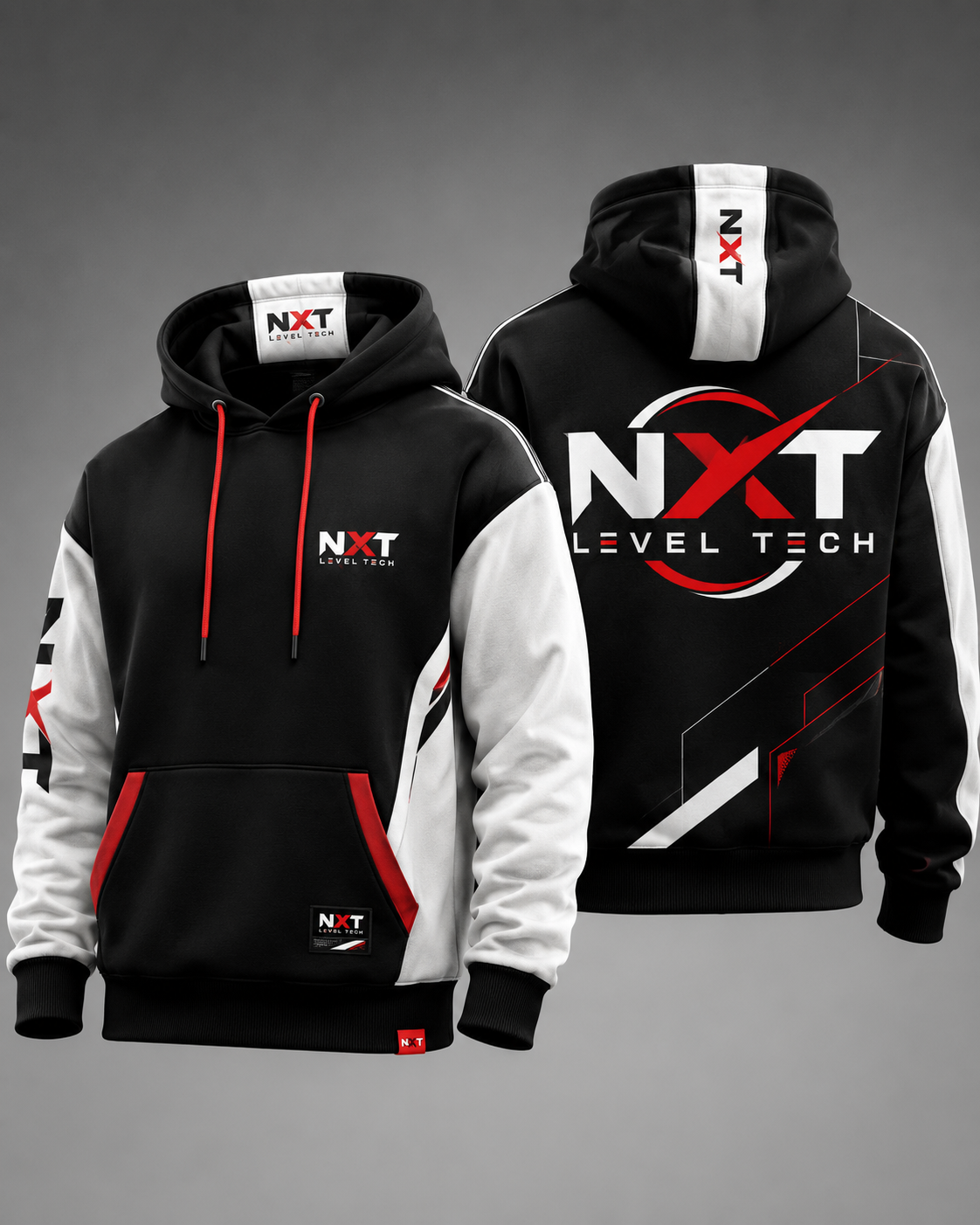 NXT Black and White Performance Hoodie