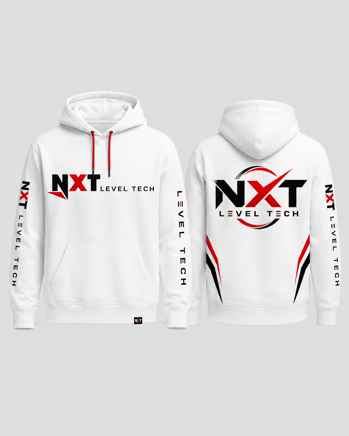 NXT White Full-Zip Hoodie
