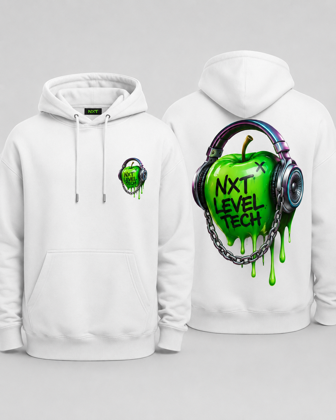 NXT White Graffiti Hoodie