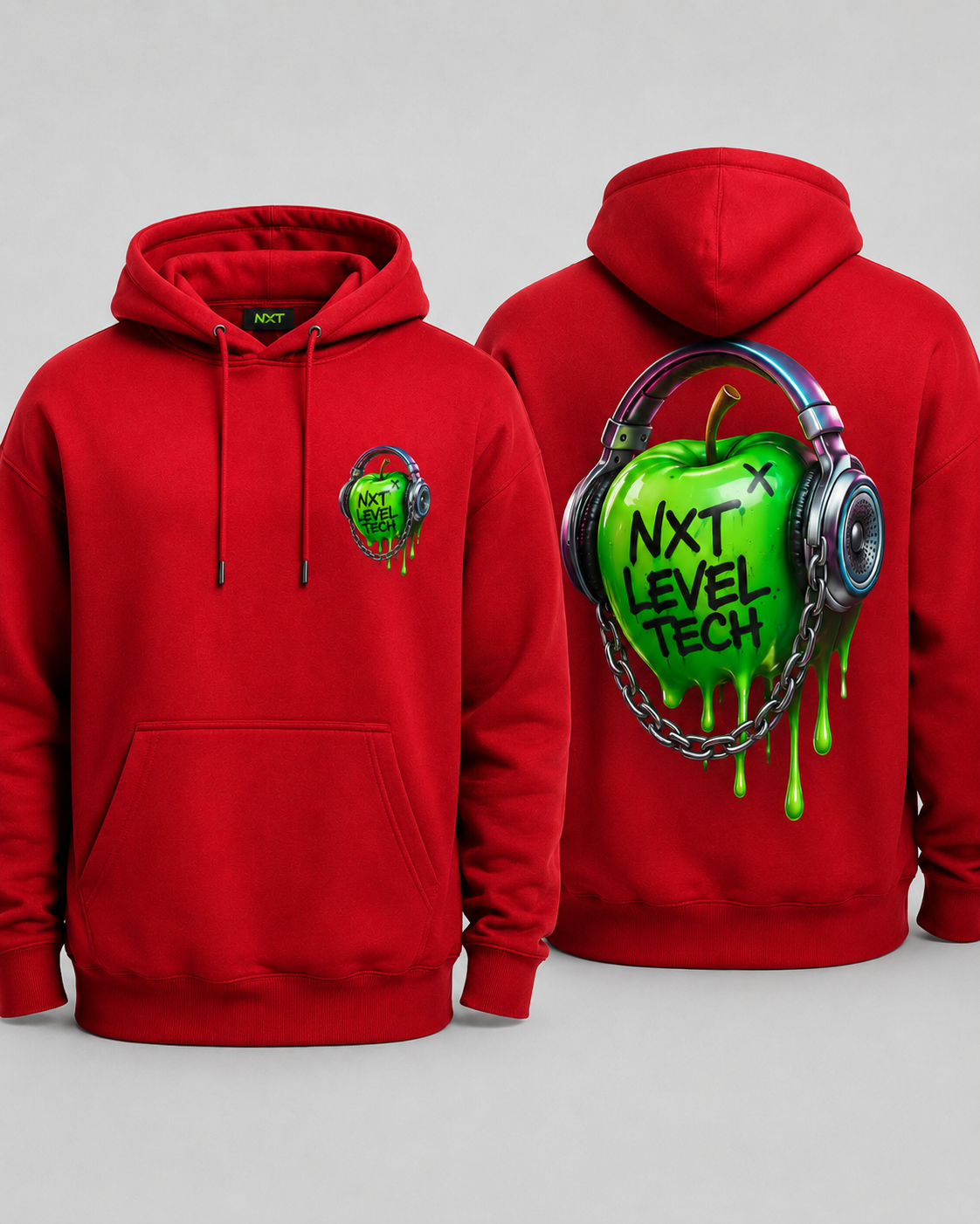 NXT Red Graffiti Hoodie