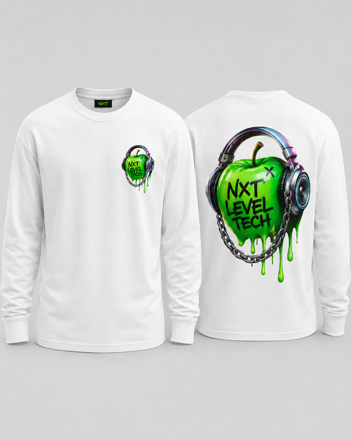 NXT White Graffiti Long Sleeve