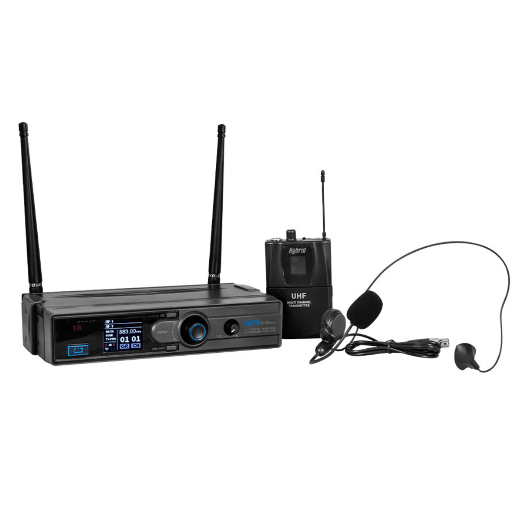 Hybrid Wireless Headset Microphone