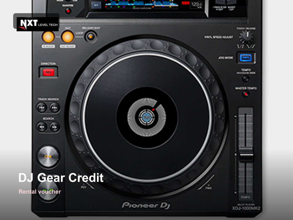 Rental Credit - DJ Gear Voucher